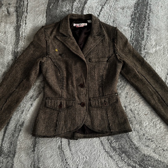 Vintage 100% Wool blazer sz S - Picture 1 of 9